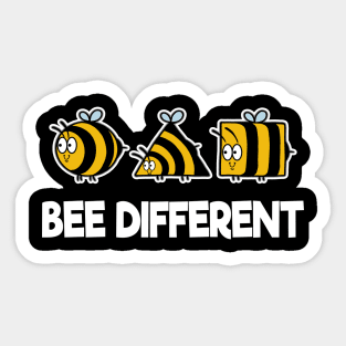 Bee Different Bees Beekeeper Cute Honey Individual Sticker